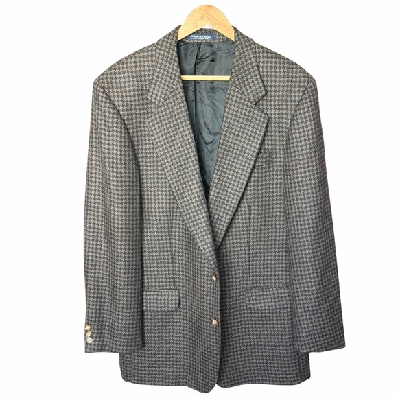 Robinson May Men's Houndstooth Blazer Size 41 - Picture 2 of 7